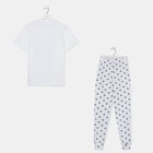 Пижама женская (футболка, брюки) KAFTAN Sleep, размер 40-42, белая - Фото 9