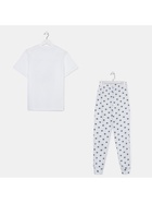 Пижама женская (футболка, брюки) KAFTAN Sleep, размер 40-42, белая - Фото 13