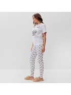 Пижама женская (футболка, брюки) KAFTAN Sleep, размер 40-42, белая - Фото 7