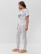 Пижама женская (футболка, брюки) KAFTAN Sleep, размер 52-54, белая 5427196