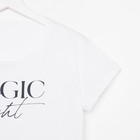 Пижама женская (футболка и брюки) KAFTAN Magic night размер 44-46, белый - Фото 8
