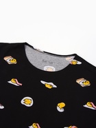 Пижама женская (футболка, шорты) KAFTAN Egg, размер 40-42, чёрная 7456441