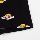 Пижама женская (футболка, шорты) KAFTAN Egg, размер 44-46, чёрная 7456442