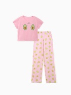 Пижама женская (футболка, брюки) KAFTAN Avocado, размер 48-50, розовая - Фото 7