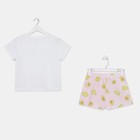 Пижама женская (футболка, шорты) KAFTAN Avocado, размер 40-42, белая - фото 21510382