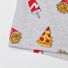 Пижама женская (футболка, шорты) KAFTAN Pizza, размер 40-42, серая 7456477 - фото 9613408