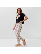 Пижама женская (футболка, брюки) KAFTAN Pizza, размер 52-54, чёрная - фото 23538494