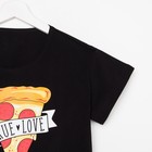 Пижама женская (футболка и брюки) KAFTAN Pizza р. 52-54, черный 7456483 - фото 358828 Пижама женская (футболка и брюки) KAFTAN Pizza р. 52-54, черный 7456483 - фото 358828