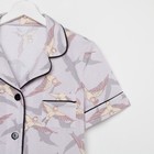 Пижама женская (рубашка и шорты) KAFTAN Birds р. 48-50, серый 7456486 - фото 358840 Пижама женская (рубашка и шорты) KAFTAN Birds р. 48-50, серый 7456486 - фото 358840