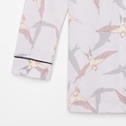 Пижама женская (рубашка и брюки) KAFTAN Birds размер 44-46, серый - Фото 6