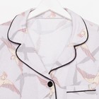Пижама женская (рубашка и брюки) KAFTAN Birds размер 48-50, серый - Фото 5