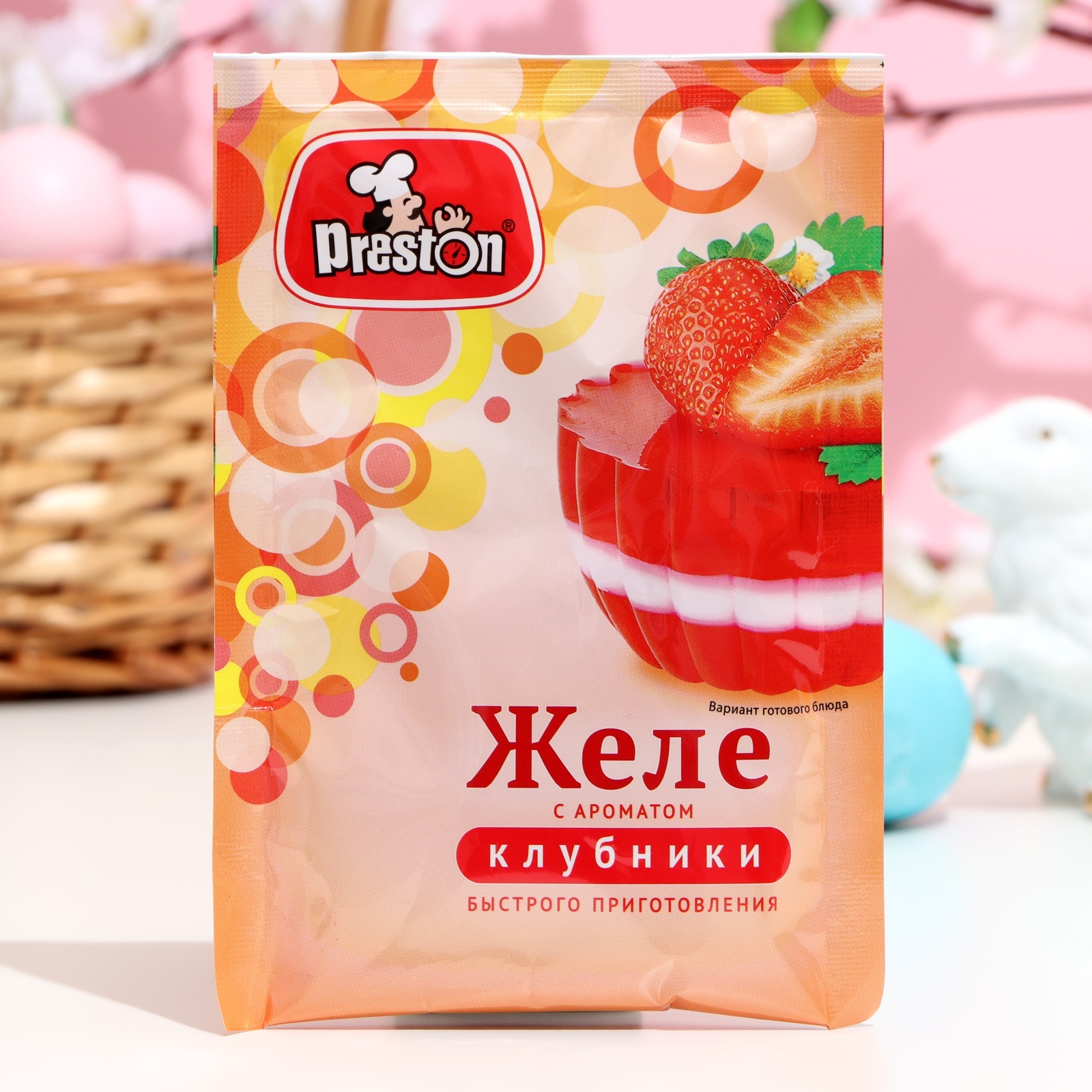 Желе с ароматом клубники 