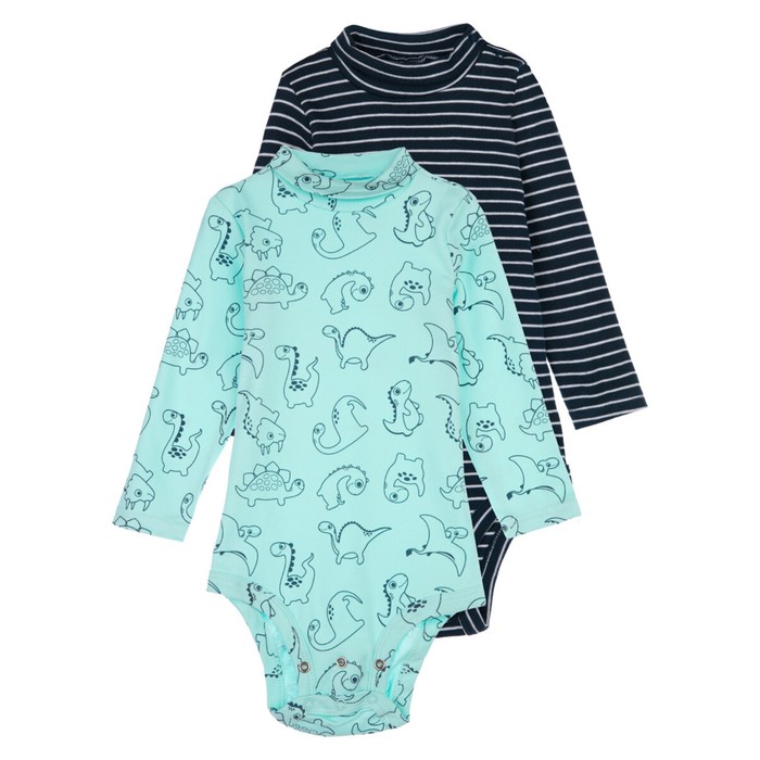 Боди для мальчика, рост 80 см, цвет мультиколор - 2 шт