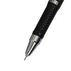 Ручка гелевая, 0.5 мм, чёрный, корпус серебристый с рисунком, с рефлённым держателем - Фото 3