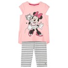 Комплект Disney: футболка, бриджи для девочки, рост 104 см - фото 296277791