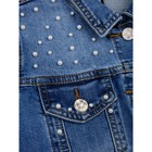 Куртка джинсовая для девочки, рост 146 см - Фото 7