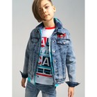 Куртка джинсовая для мальчика PlayToday, рост 176 см - Фото 1