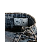 Полукомбинезон текстильный джинсовый для девочек, рост 116 см - Фото 3