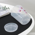 Горшок для орхидей с поддоном, 700 мл, пластиковый, прозрачный, МИКС - Фото 8