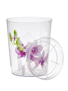 Горшок для орхидей с поддоном, 700 мл, пластиковый, прозрачный, МИКС - Фото 2