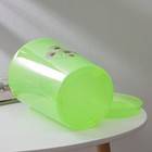 Горшок для орхидей с поддоном, 3,5 л, цвет прозрачно-зелёный - Фото 3