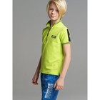 Сорочка трикотажная с воротником поло для мальчиков, рост 134 см - фото 109874778