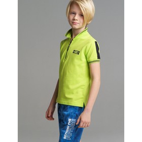 Сорочка трикотажная с воротником поло для мальчиков, рост 134 см