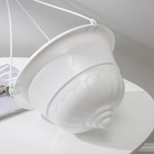 Кашпо для цветов подвесное «Грация», 4.5 л, пластик, белое - Фото 5