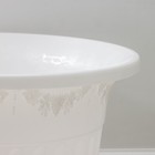 Горшок с поддоном «Лозанна», 40 л, цвет белый - Фото 2