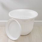 Горшок для цветов с поддоном «Лозанна», 40 л, пластиковый, белый - Фото 11