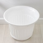 Горшок для цветов с поддоном «Лозанна», 40 л, пластиковый, белый - Фото 3