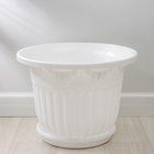 Горшок для цветов с поддоном «Лозанна», 40 л, пластиковый, белый - Фото 8