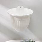 Кашпо для цветов настенное «Лозанна», 3 л, пластик, белое - Фото 2