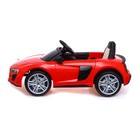 Электромобиль AUDI R8 SPYDER, EVA колёса, кожаное сидение, цвет красный 7167089 - фото 384821