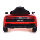 Электромобиль AUDI R8 SPYDER, EVA колёса, кожаное сидение, цвет красный - Фото 5