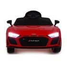 Электромобиль AUDI R8 SPYDER, EVA колёса, кожаное сидение, цвет красный 7167089 - фото 384828