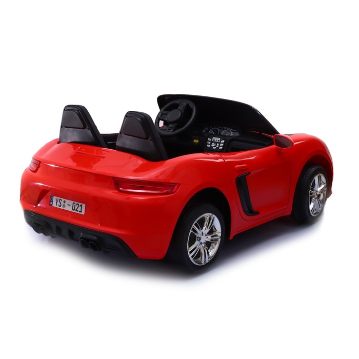 Электромобиль COUPE, EVA колёса, кожаное сидение, цвет красный - фото 1907390983