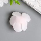 Декор для творчества "Белая роза с ярко-розовой серединкой" d=3,5 см - Фото 2