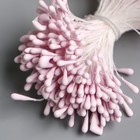 Тычинки для цветов "Капельки матовые светло-сиреневые" d=1,5 мм набор 400 шт длина 6 см (комплект 2 шт) - фото 24739700