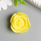 Декор для творчества "Жёлтая роза" d=3,5 см - фото 319993598