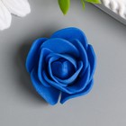 Декор для творчества "Ярко-синяя роза" d=3,5 см - фото 9614021