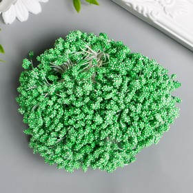Тычинки для цветов "Капельки пузырьковые зелень" 4х7 мм набор 700 шт длина 6,5 см