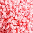Тычинки для цветов "Капельки пузырьковые коралловые" 4х7 мм набор 700 шт длина 6,5 см - фото 6556040