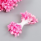 Тычинки для цветов "Капельки пузырьковые фуксия"МИКС 4х7 мм набор 700 шт длина 6,5 см - фото 6556043