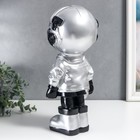 Сувенир полистоун "Космонавт в серебристом со звёздочкой" 35х16 см - фото 7781405