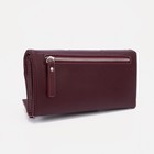 Кошелёк женский на магнитах, цвет бордовый - фото 53020833