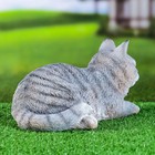 Садовая фигура "Кот" серый, 25x12x9см - Фото 4