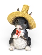 Садовая фигура из полистоуна «Зайка в соломенной шляпе с бабочкой», 19×12×14 см, МИКС - Фото 14