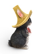 Садовая фигура из полистоуна «Зайка в соломенной шляпе с бабочкой», 19×12×14 см, МИКС - Фото 16