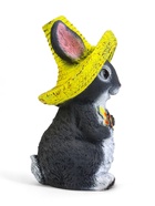 Садовая фигура из полистоуна «Зайка в соломенной шляпе с бабочкой», 19×12×14 см, МИКС - Фото 7